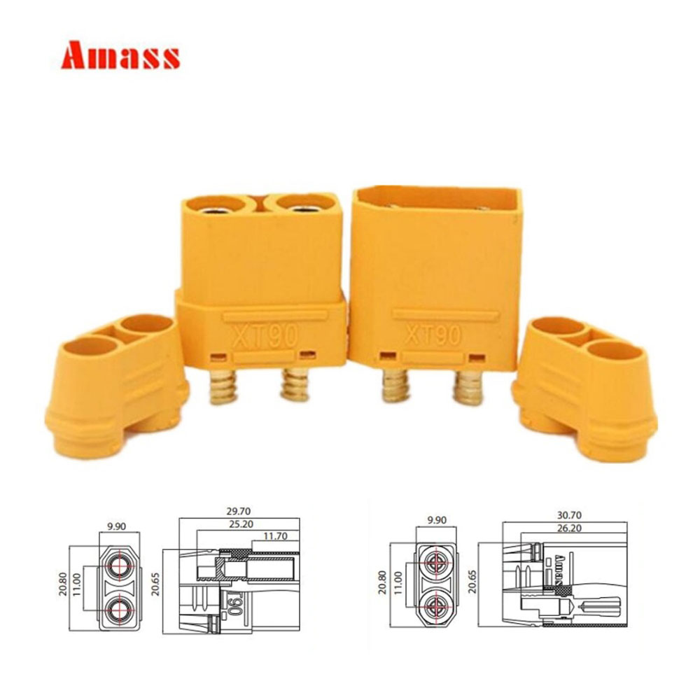 AMASS 정품 XT90, XT90 컨넥터 암,수
